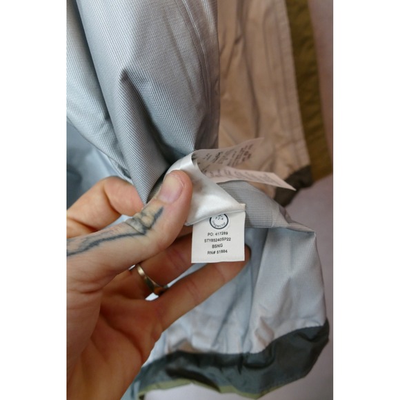 Patagonia H2No Men's Rain Jacket Green Hooded Waterproof Outdoor Size M EUC - Picture 10 of 13